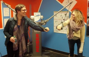 Kaela and Regina using the Keiser Functional Trainer