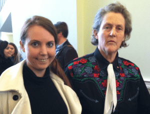 Kristin meeting Temple Grandin