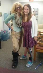 Lizzie and Regina both sporting their supports!