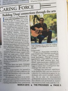 Picture of newsletter article