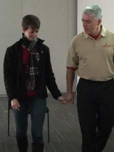 Demonstrating adaptive running techniques