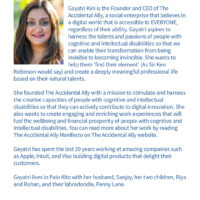 Gayatri Kini, Inductee for the Class of 2021 of the Disability Mentoring Hall of Fame