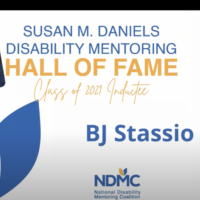 BJ Stassio being inducted