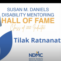 Tilak Ratnanather being inducted