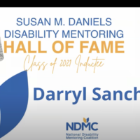 Darryl Sanchez being inducted