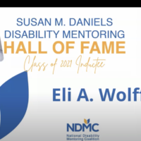 Eli A. Wolff being inducted