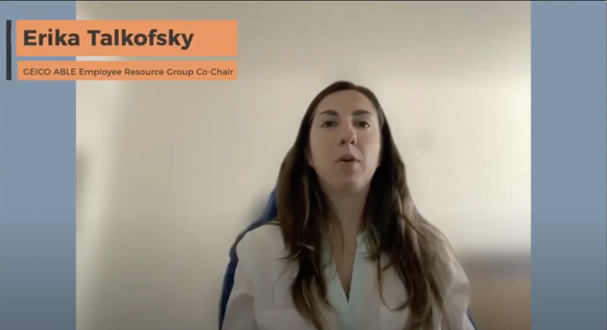 Erika Talkofsky announcing a partnership