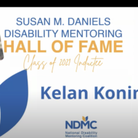 Kelan Koning being inducted