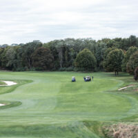 Beautiful green golf course