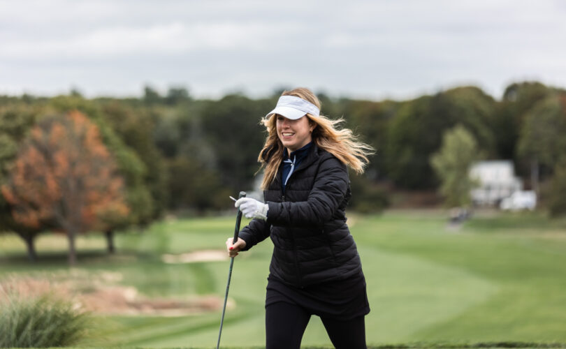 Female golfer