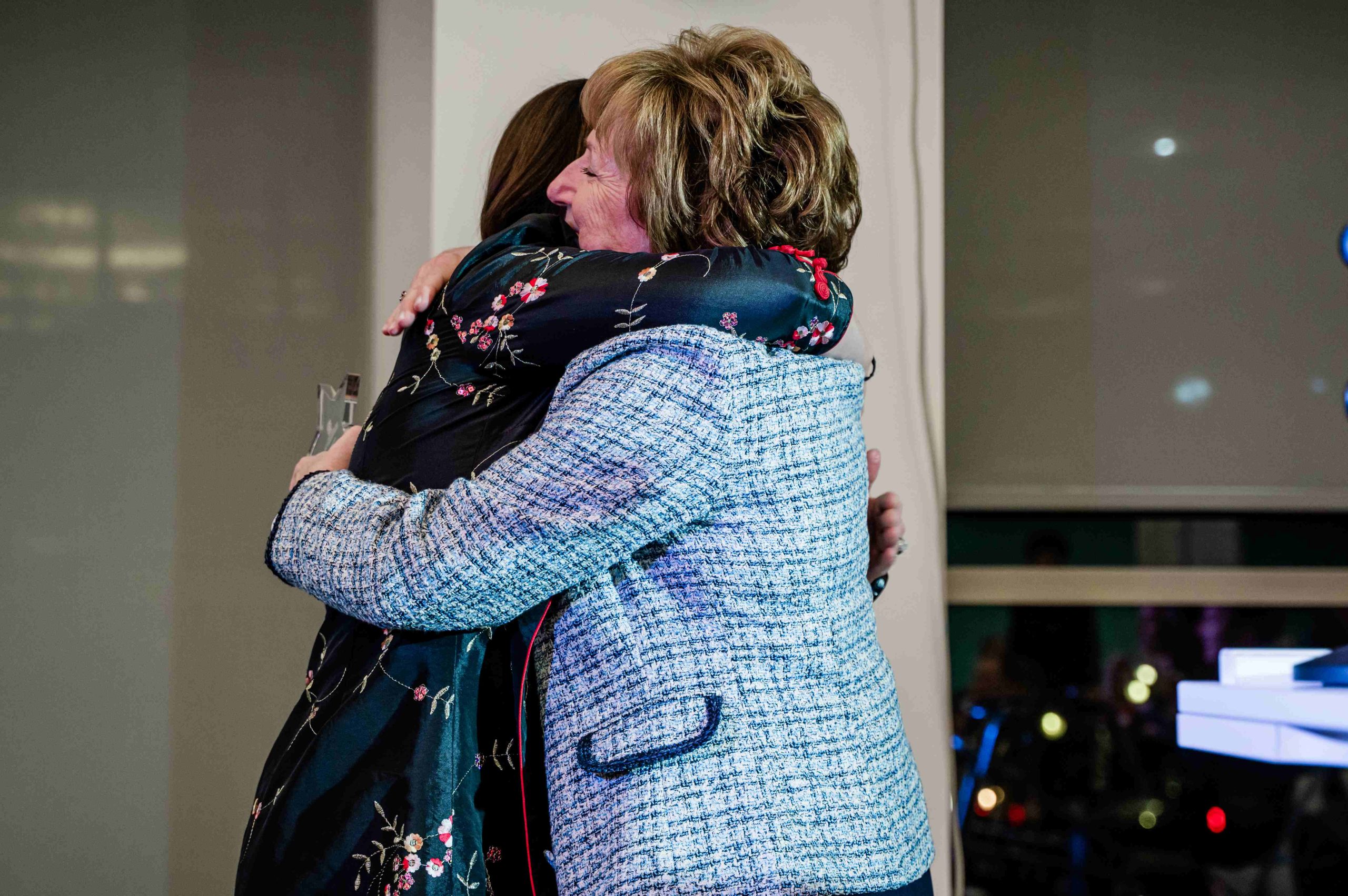 Tere Ramos and Jean Joy hugging