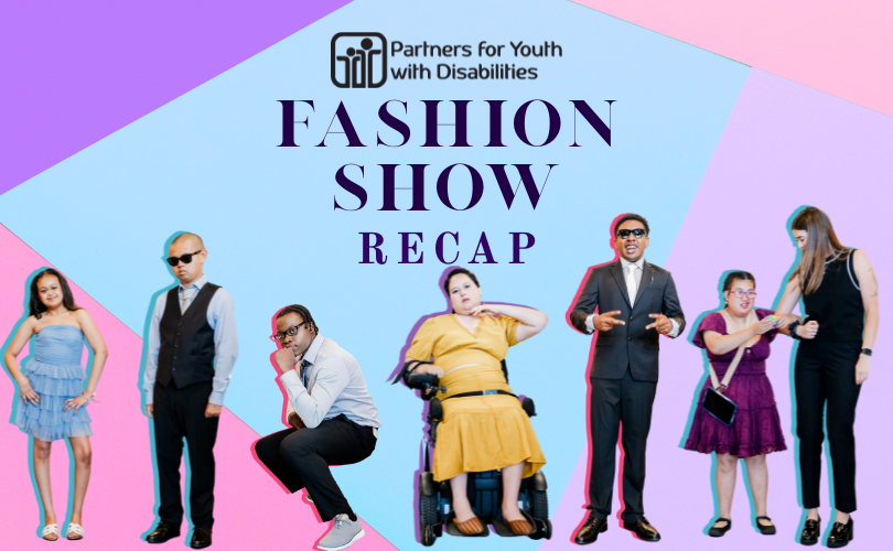 Fashion Show Recap. The models/participants pose with their hands in the air.